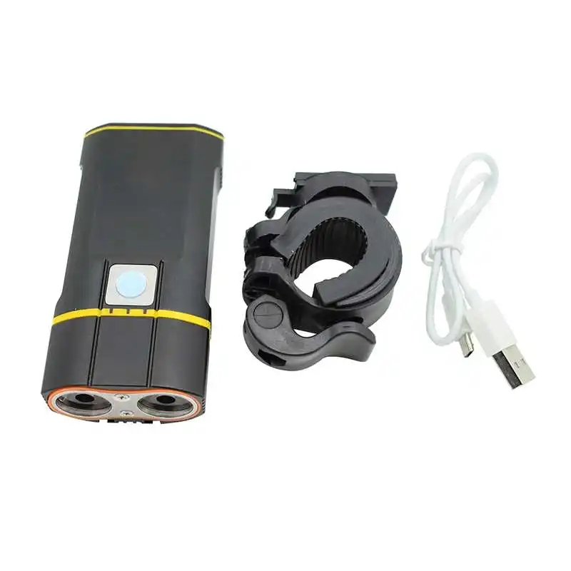 WasaFire 2* XML-T6 светодиодный велосипедный передний светильник USB велосипедный флэш-светильник 5 режимов велосипедный головной светильник фонарь+ крепление на руль+ задний светильник