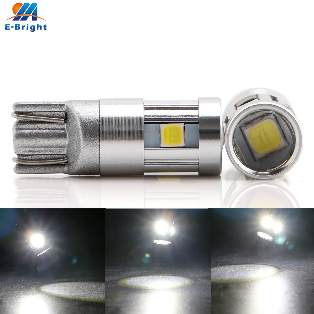 

4 pcs White 12V 24V W5W T10 Canbus 3030 5 SMD Led Bulb Tail Light Parking Light Cars Indicator Amber Pink Ice blue NO ERROR