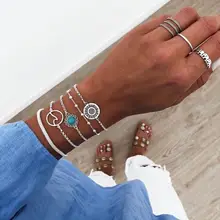 5 шт./компл. простой цепи Тотем ins чистый красный браслет северные ветра логотипа с логотипом из натурального камня, браслеты из нержавеющей стали для женщин bransoletki; искусственная кожа; Прямая(дропшиппинг); damskie