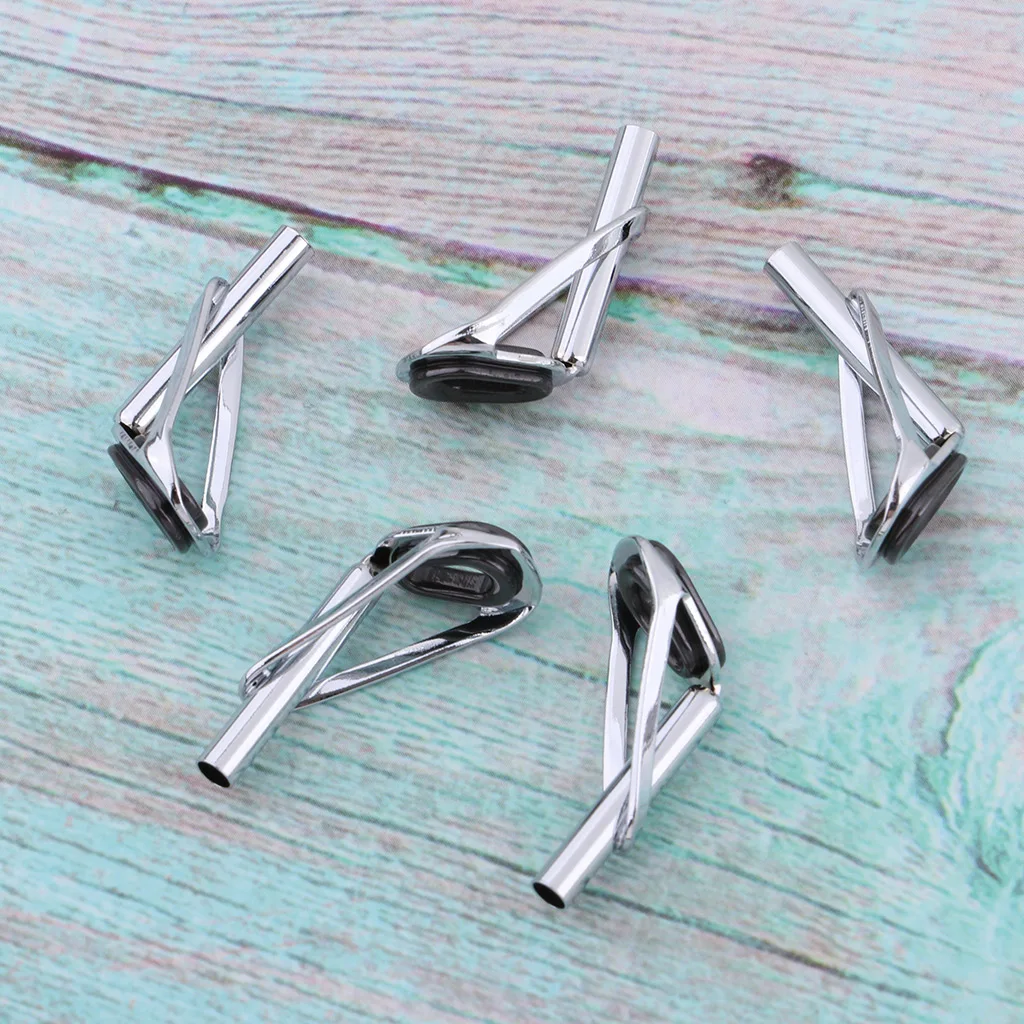 5X Useful 26mm Fishing Rod Guides Tip Top Eye Line Rings Building Repair Kit