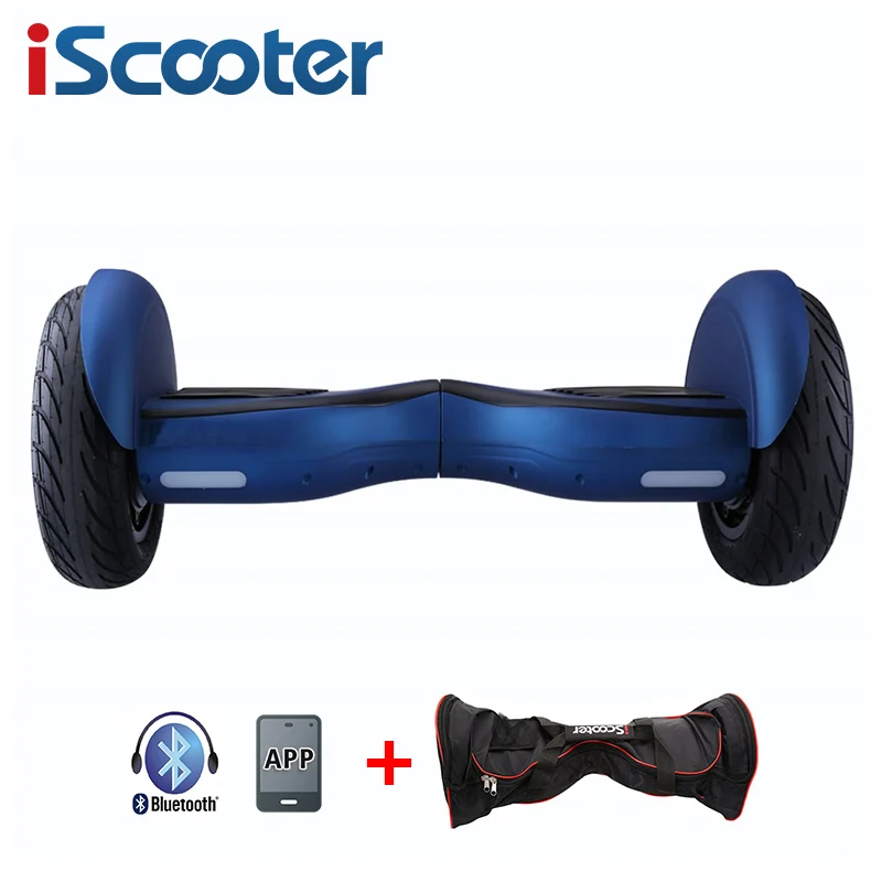 IScooter Ховерборд 10 дюймов Bluetooth 2 колеса самобалансирующийся электрический скутер два умных колеса гироскоп 10 ''Скейтборд Доска