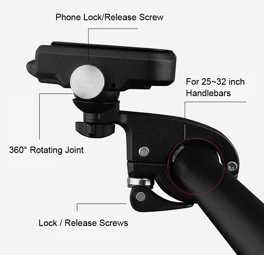 Aluminum Alloy Bike Mobile Phone Holder Adjustable Bicycle Phone Stand Non-slip Cycling Scooter Motorcycle Holder Bike Accessori