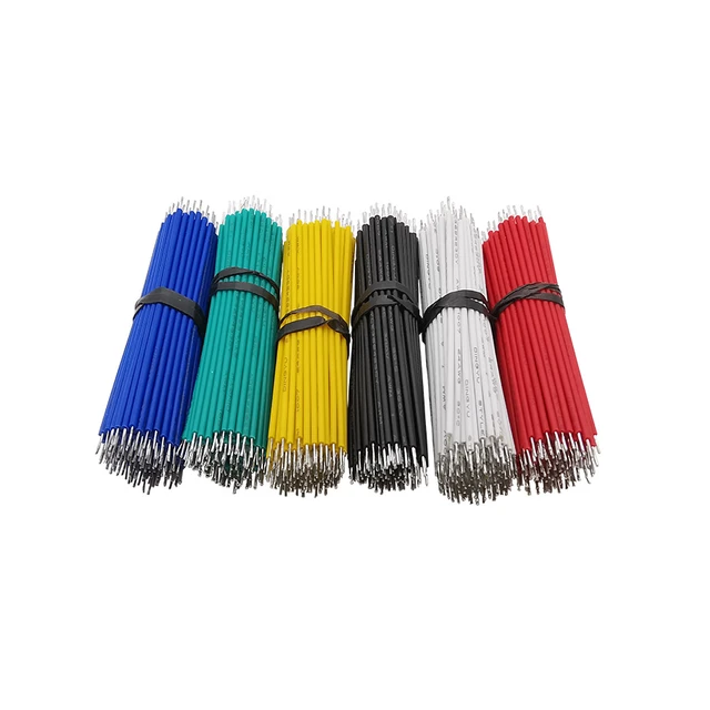 100Pcs/lot Tin-Plated Breadboard Jumper Wire 24AWG PCB Solder