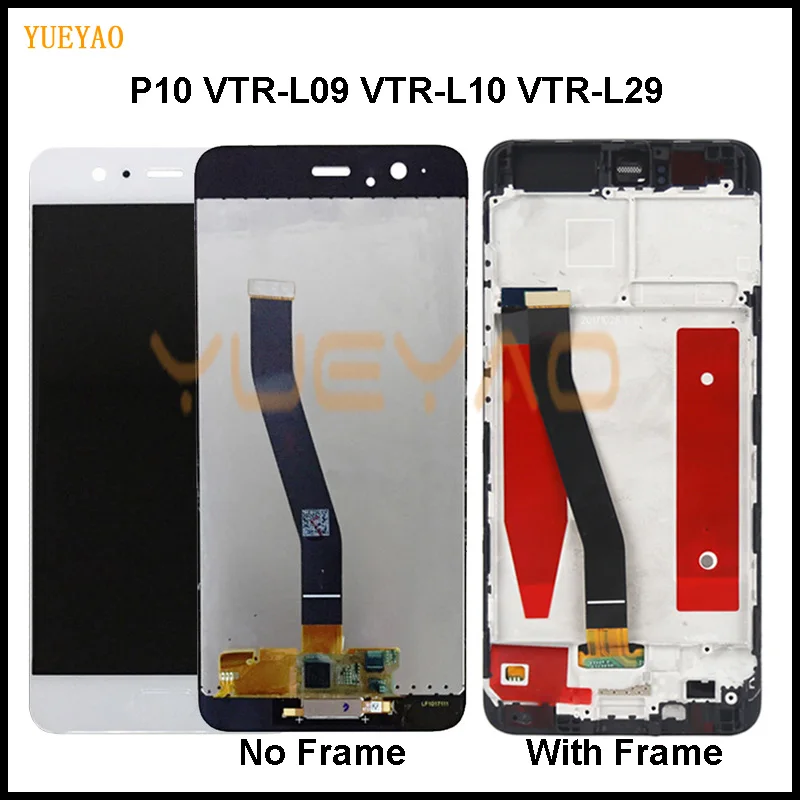 5 1 ''ЖК дисплей для HUAWEI P10 сенсорный экран Замена ЖК VTR L09 L10 S|Экраны мобильных