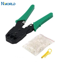 Cat6 Cat5 RJ45 набор для обжима сетевого кабеля, обжимные плоскогубцы; Набор инструментов с 10 шт. RJ45 8P8C Разъем сетевого кабеля Cat6 Cat5 RJ45 набор для обжима сетевого кабеля, обжимные плоскогубцы; Набор инструментов с 10 шт. RJ45 8P8C Разъем сетевого кабеля