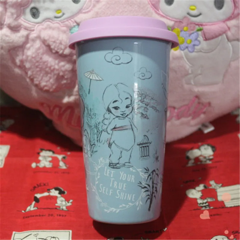 500 мл Дисней Ариэль русалка мультфильм чашка для воды молоко кофе керамическая кружка для дома и офиса Коллекция чашки для женщин и девушек фестиваль подарки