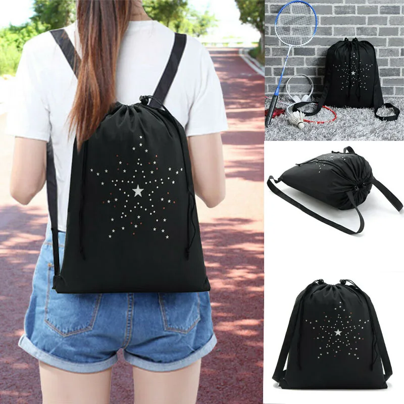 Водонепроницаемый рюкзак со шнурком Cinch Sack String Bag Gym Tote School Sport Packs