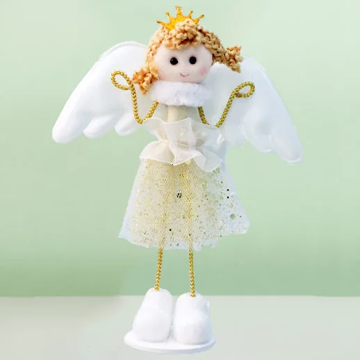 2PD-62992-4 1 шт. милые куклы Ангел девочка игрушки для рождественской елки висячие украшения подарки Рождественские новогодние вечерние украшения для дома 63001 - Цвет: 2PD-62992-4