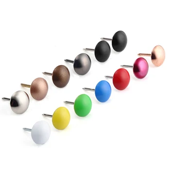 

100Pcs 11x17mm Color of the Nail for Retro Jewelry Boxes/Sofa/Door/Decorative Nails Thumbtack/Pneumatic Paint Gun Air Nail