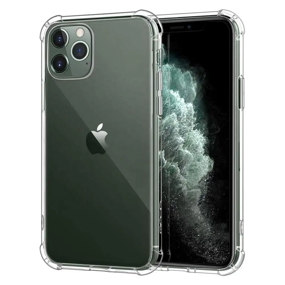 Противоударный прозрачный силиконовый чехол для телефона iPhone 11 Pro MAX X XS XR 6 6S 7 8 Plus