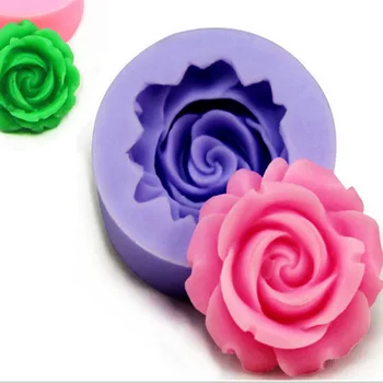 

3D Rose Chocolate Mold,Fondant Cake Decorating Tools,Silicone Soap Mold,Silicone Cake Mold