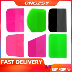 CNGZSY – outil de nettoyage de vitres, outils de teinte, emballage souple, raclette, Film vinylique en carbone pour voiture, grattoir d'installation autocollant 