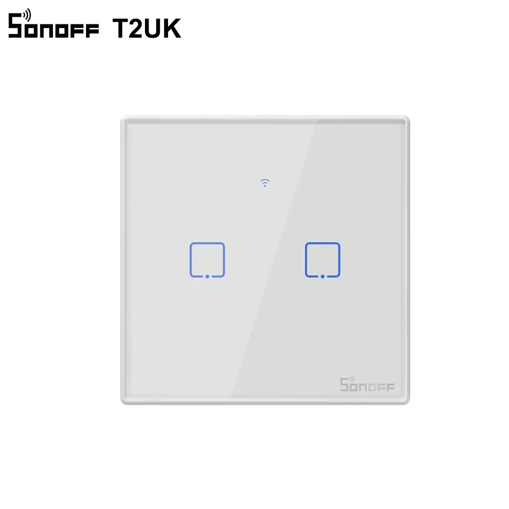 Itead SONOFF TX T2/T3 UK Smart Touch Switch Wifi Wall Light Switch Voice APP 433mhz RF Remote Control Works With Alexa e-WeLink