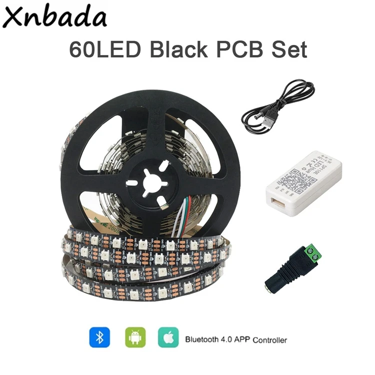 DC5V WS2812B Bluetooth USB контроллер светодиодный 5050 RGB контроллер приложения индивидуально адресуемые пиксельные полосы Набор