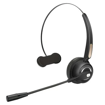

CLAITE BH520 Head-mounted bluetooth Headphone Handsfree Calls Button Control CLASS 2 Music Monaural Headset with Denoise Mic