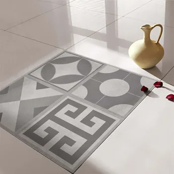 

Gray Peel Stick Tiles Floor Decal Marble Paper for Counter top Wallpaper Gloss Self Adhesive Sticky Wall Stickers Removable Home