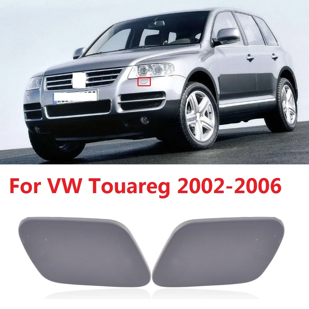 CAPQX For VW Touareg 2002 2003 2004 2005 2006 Front Bumper headlight washer spray nozzle cover headlamp jet cap Lid | Автомобили и