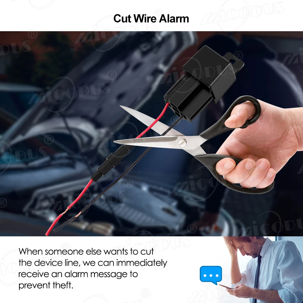 GPS Tracker Motorcycle Mini Car GPS Relay MV740 9-90V Vehicle Tracker Vibrate Cut Line Alert Geo fence Alarm Free APP PK CJ740 gps tracker car tracker