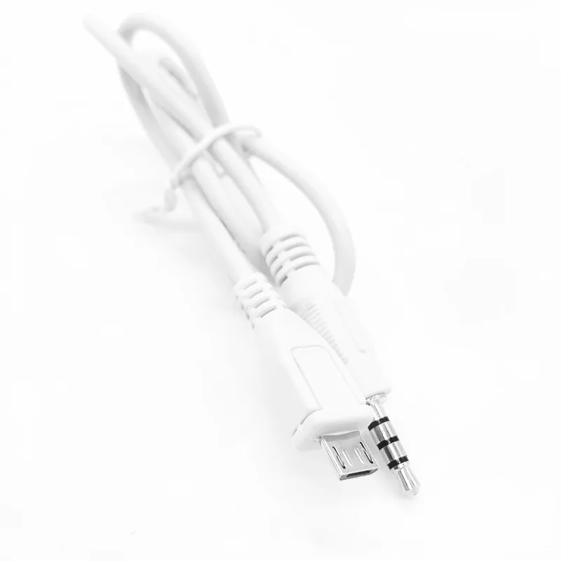 

3,5 мм стерео штекер для Micro USB 5Pin Мужской конвертер адаптер аудио кабель Белый
