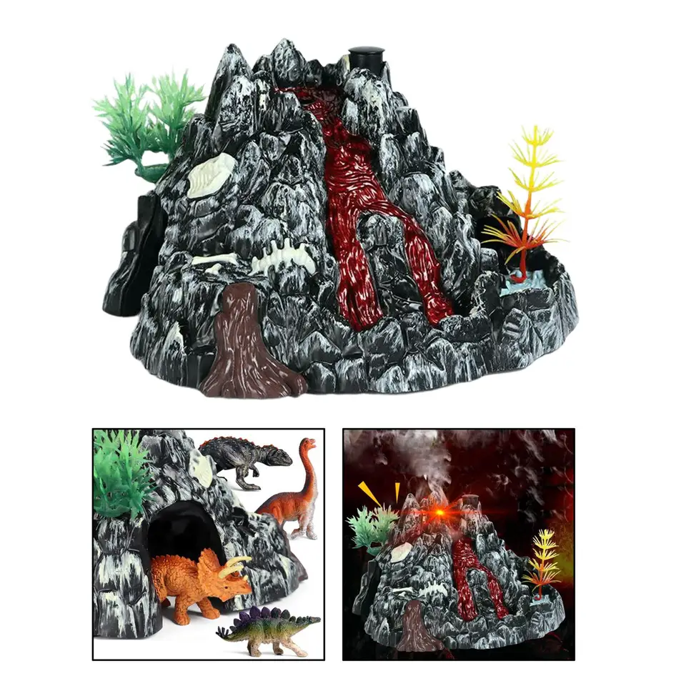Simulatie Vulkaan Model Spray Licht Dinosaurus Geluid Model Speelgoed Accessoires Wetenschap Natuur Speelgoed Yvan
