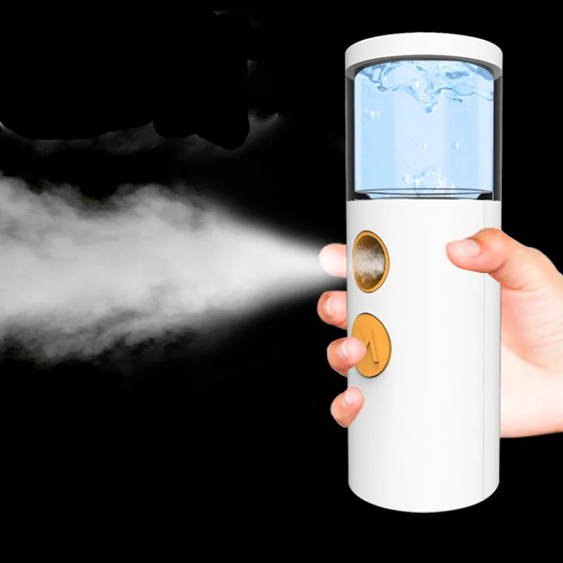 Portable Nano Mist Sprayer Facial Hydrating Humidifier Instrument Spraying Machine Negative Steaming Face Moisturizing Tool