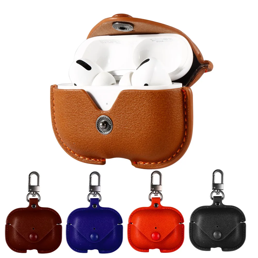 COZI - Leather Case Leather Pouch for AirPods Pro 1/2 & AirPods 3