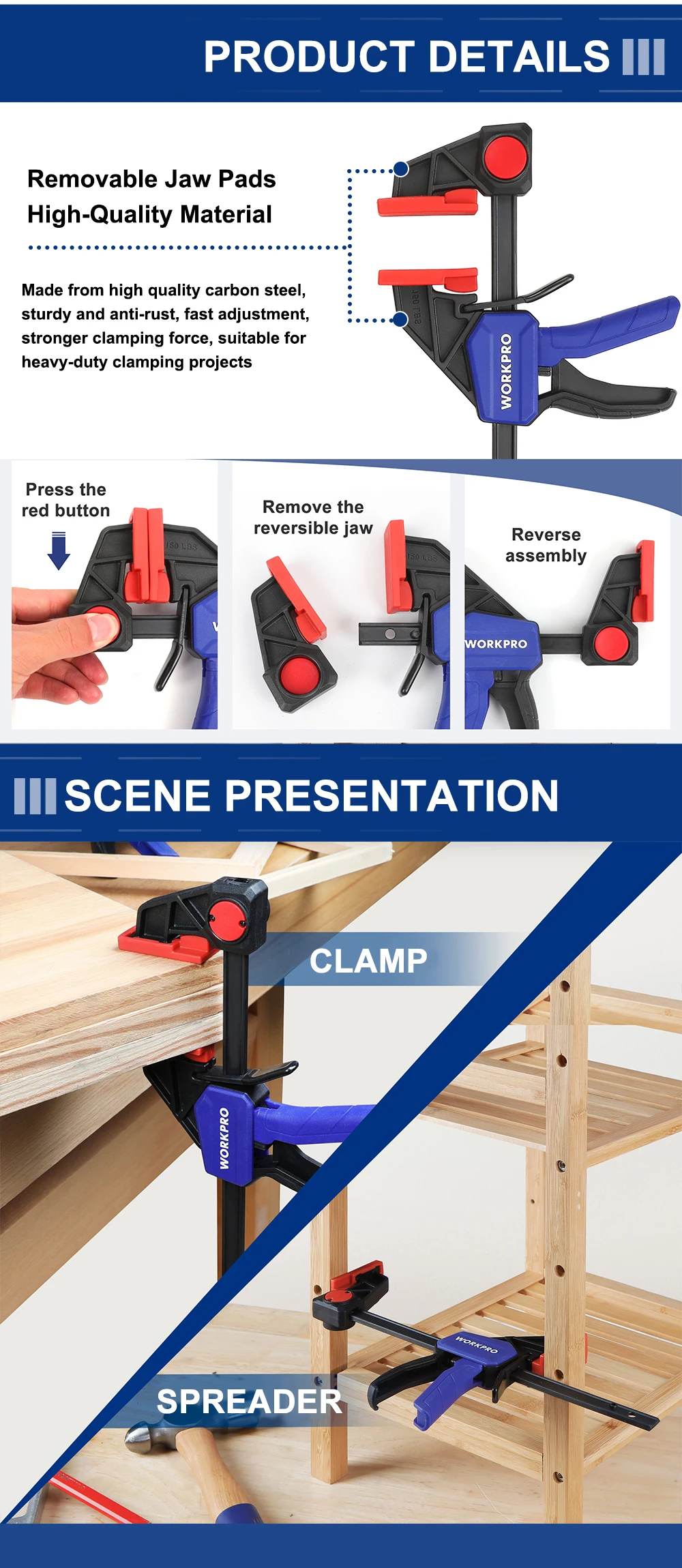 EJ.life Outil De Serrage D'angle Clip De Fixation à Angle Droit Pour Le