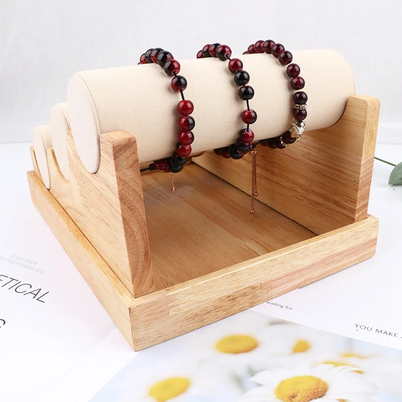 Hout 3 Tier Armband Horloge Standhouder Sieraden Showcase Display Opslag Ketting Bangle Organizer Watch Boxes Aliexpress