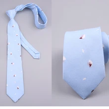 Мужской галстук с принтом, полиэстер, 7 см, хлопок, рубашка для рук, креативный цветок, свежие мужчины и женщины