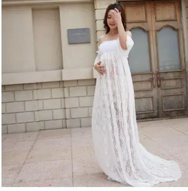Elegant lace dress Maternity coat photography props dress maternity clothes Pregnancy Fantasy Photo props Maternity