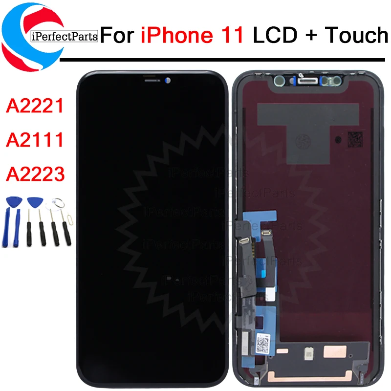 ЖК дисплей 6 1 ''для iPhone 11 A2221 A2111 A2223 с сенсорным экраном и дигитайзером в сборе