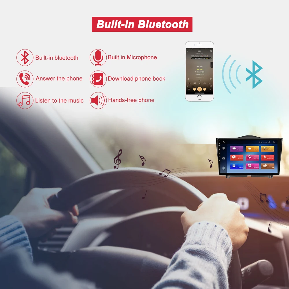 Clearance Bonroad 2din 9 inch Android 8.1 Car Radio Multimedia Video Player Navigation GPS  No DVD BT  For LADA ВАЗ Granta Cross 2018 2019 1