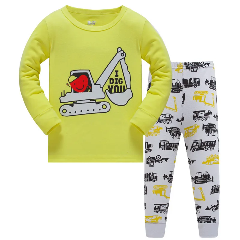 Повседневные хлопковые домашние пижамные комплекты для девочек; детские пижамы с длинными рукавами с героями мультфильмов; комплекты одежды; Детский Повседневный пижамный комплект для девочек - Цвет: Model  21