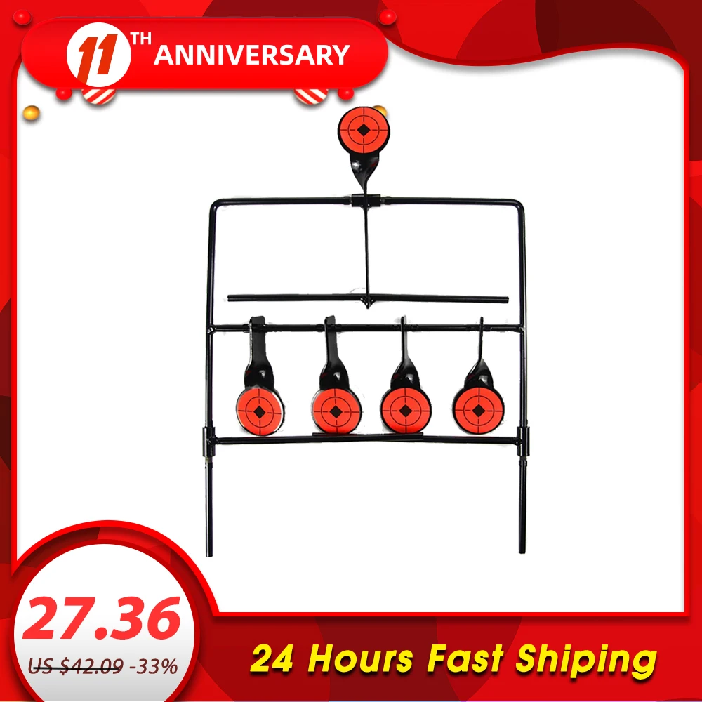 Shooting Targets Practice Metal Reset Hot Outdoor Two-Style Wind-Chimes Automatic