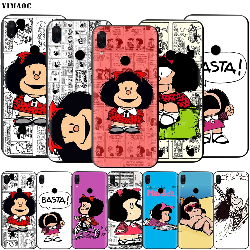 Чехол YIMAOC Mafalda для Xiaomi Redmi Note 4 4x 4a 5 5a 6 8 8A MI 9 10 8T Pro Plus | Мобильные телефоны и
