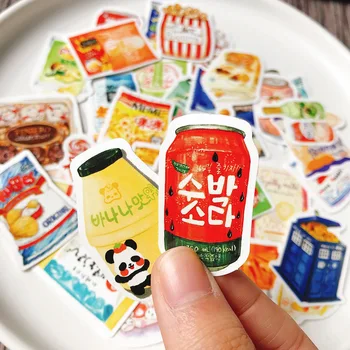 

40pcs Vintage Childhood Snacks Waterproof Sticker DIY Scrapbooking phone Album Diary Happy Planner Decoration Sticker