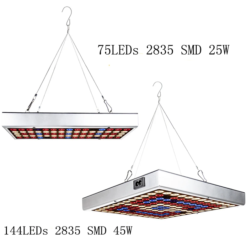 45 Вт 25 Вт светодиодная световая панель для проращивания красный синий IR UV Led Grow Light полный спектр для выращивания в помещении парниковый эффект; Выращивание растений без почвы fitolamp