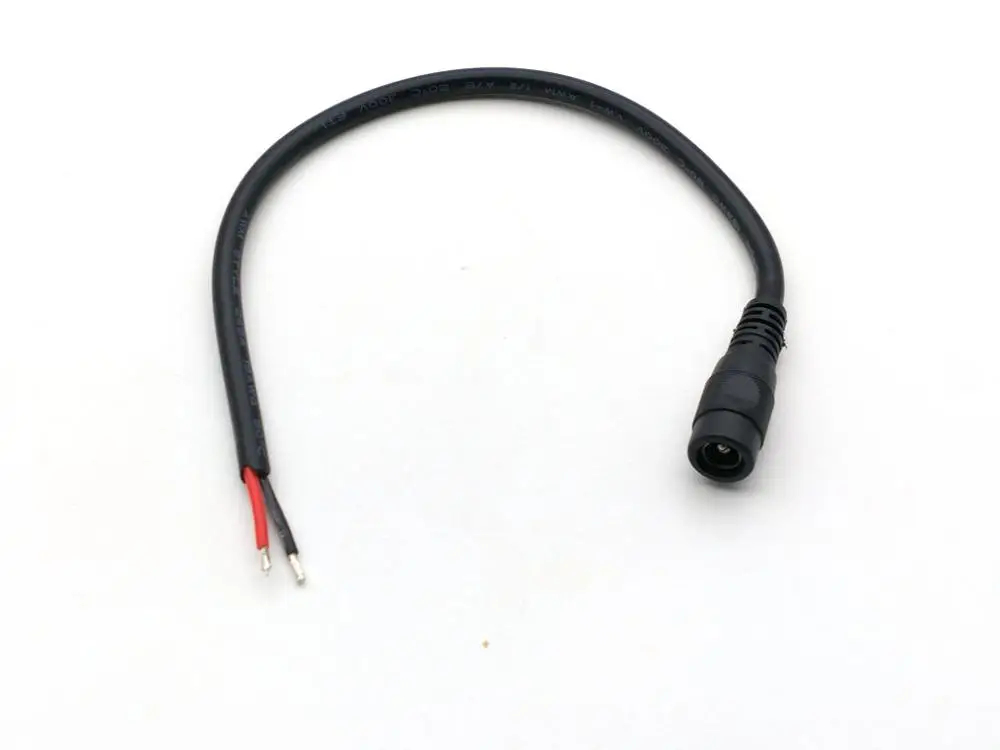 

10PCS 2.1mm/2.5MM x 5.5mm Female DC Power Plug Socket 18AWG CABLE 27cm