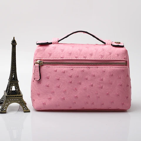 Fashion Designer Handbag Ostrich Pattern Portable Bag Clutch Bag 2022 Lady Hand Bag Purse Make Up Bag Trend Bag