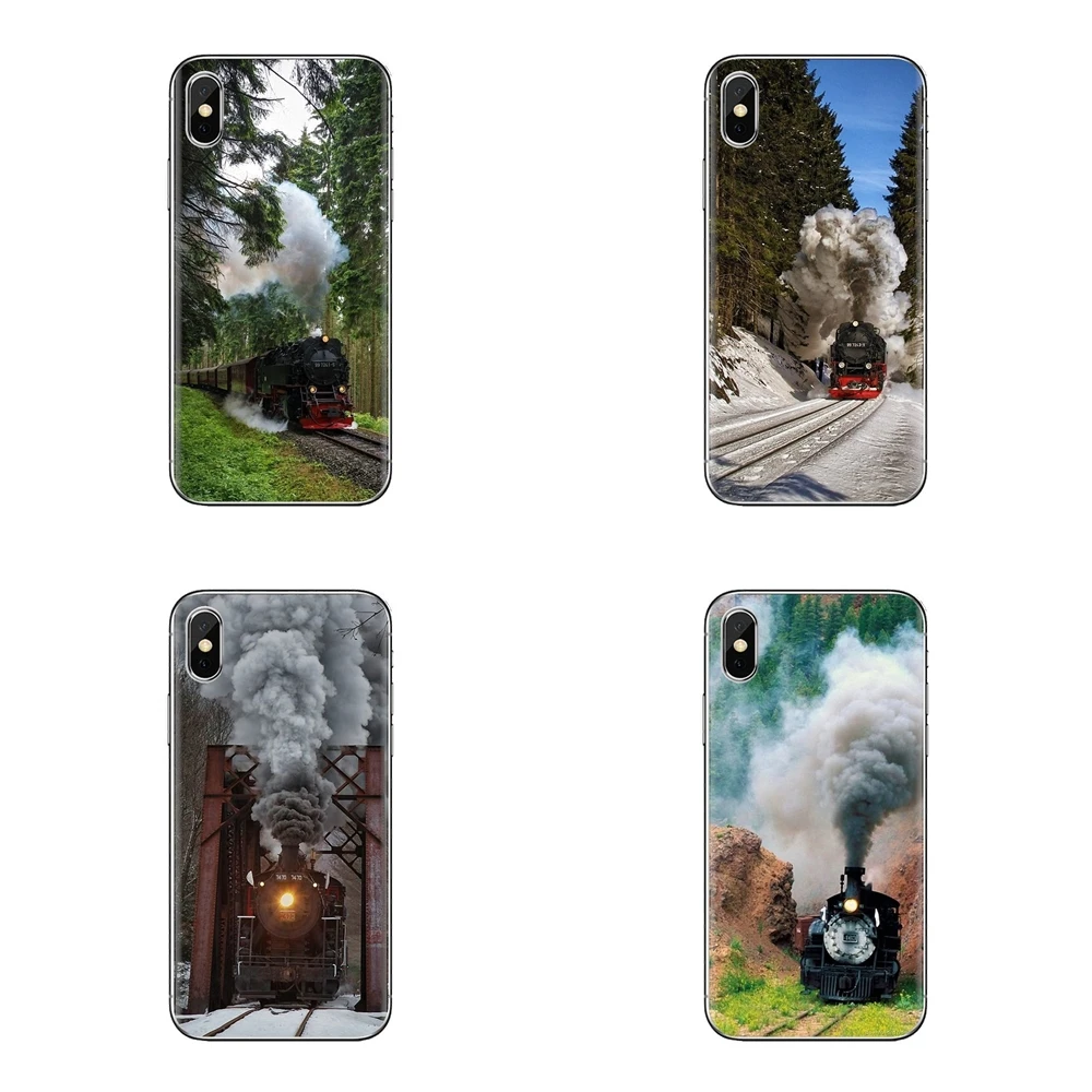 For Sony Xperia Z Z1 Z2 Z3 Z5 compact M2 M4 M5 C4 E3 T3 XA Huawei Mate 7 8 Y3II Phone Shell Cover Steam Trains Galore old trains |