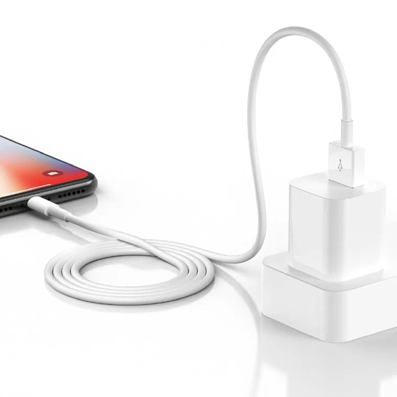 Зарядное устройство комплект usb-кабель для зарядки+ EU/US usb зарядное устройство для iPhone 5 5S 6 6S 7 8 Plus X XS Max XR 11 Pro Max настенный адаптер питания