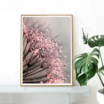 

Dandelion Dew Posters Prints Flowers Poster Plant Wall Art Canvas Painting Modern Wall Pictures For Living Room Home Décor