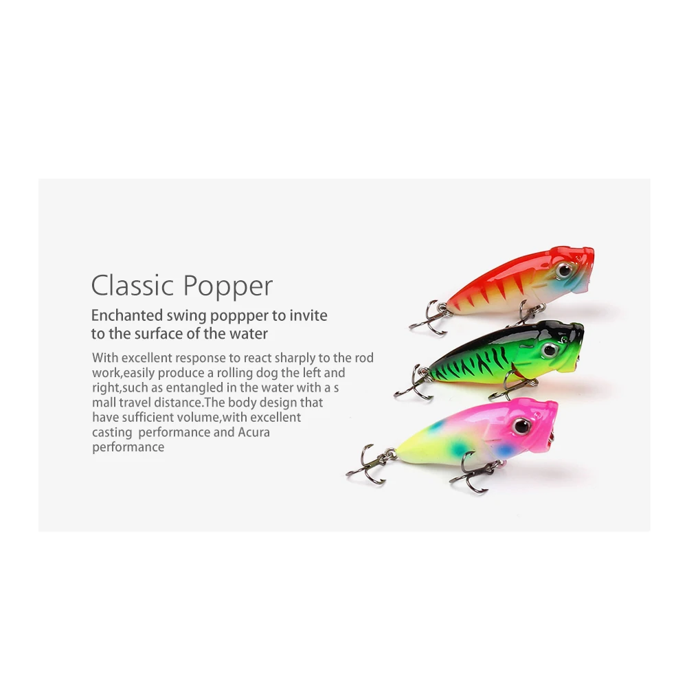 1PC Fishing Lure Crank Bait 47mm 10g Sharp Carbon Steel 8# Hooks