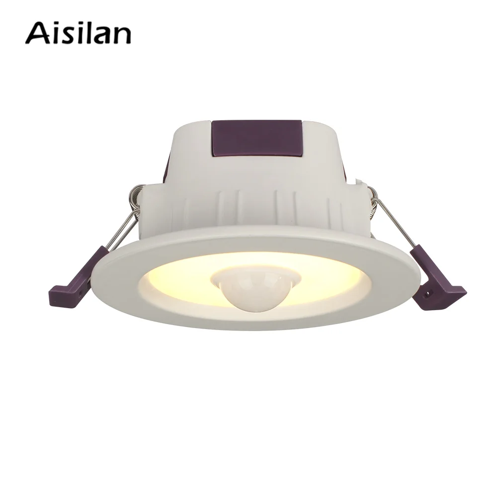Aisilan светодиодный светильник с инфракрасным датчиком вниз светильник с датчиком тела вниз светильник потолочный свет с датчиком движения коридор проход точечный светильник
