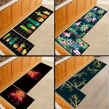 

Non Slip Tropical Kitchen Mats for Floor Anti Fatigue Washable Door Mats Outdoor Indoor Entrance