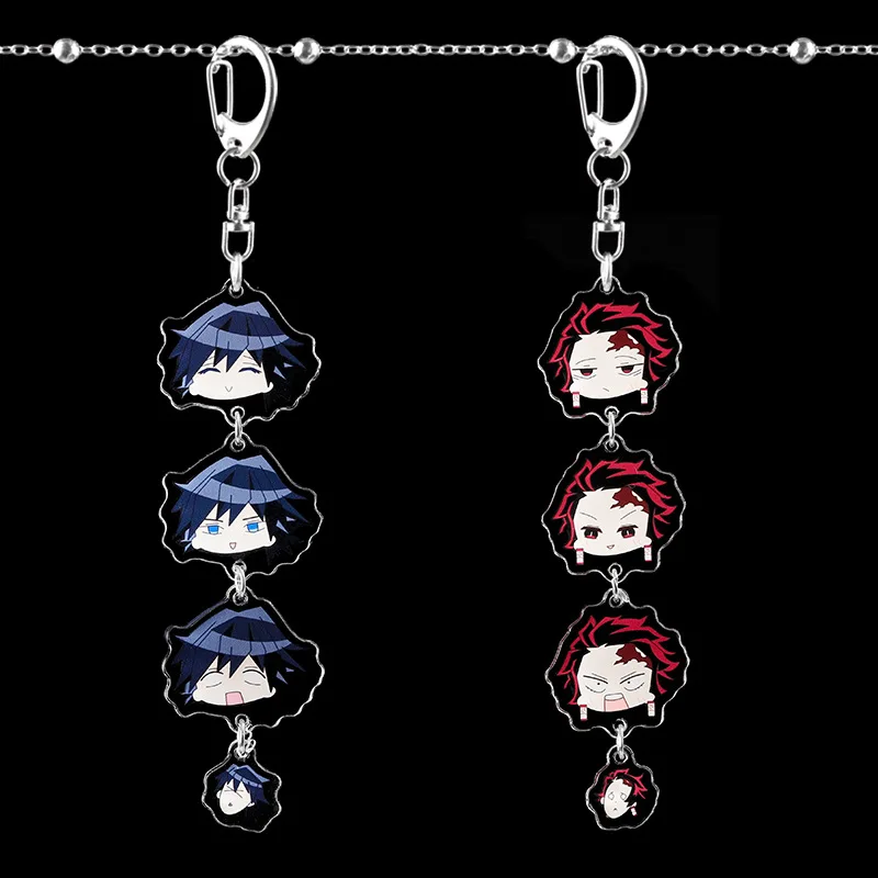 

Anime Demon Slayer Keychain Kimetsu No Yaiba Kamado Nezuko Daily Increment Cosplay Key Chain Blade Of Demise Keyring Gift
