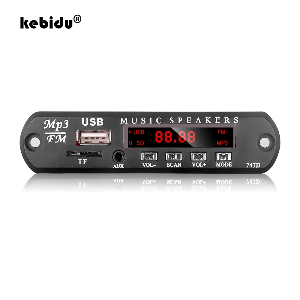 MP3 декодер kebidu без Bluetooth с дистанционным управлением WMA USB FM AUX TF радио аудио Плата
