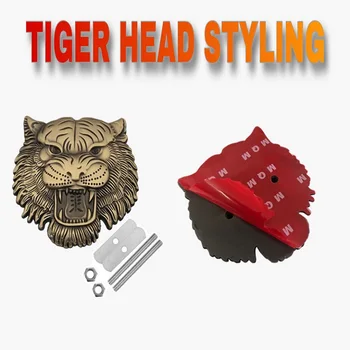 

1PC Decal Tiger-Emblem Car Grille styling Metal 3D Animal Stickers Auto Badge Cartoon Tiger Auto Sticker for Landrover Off-road