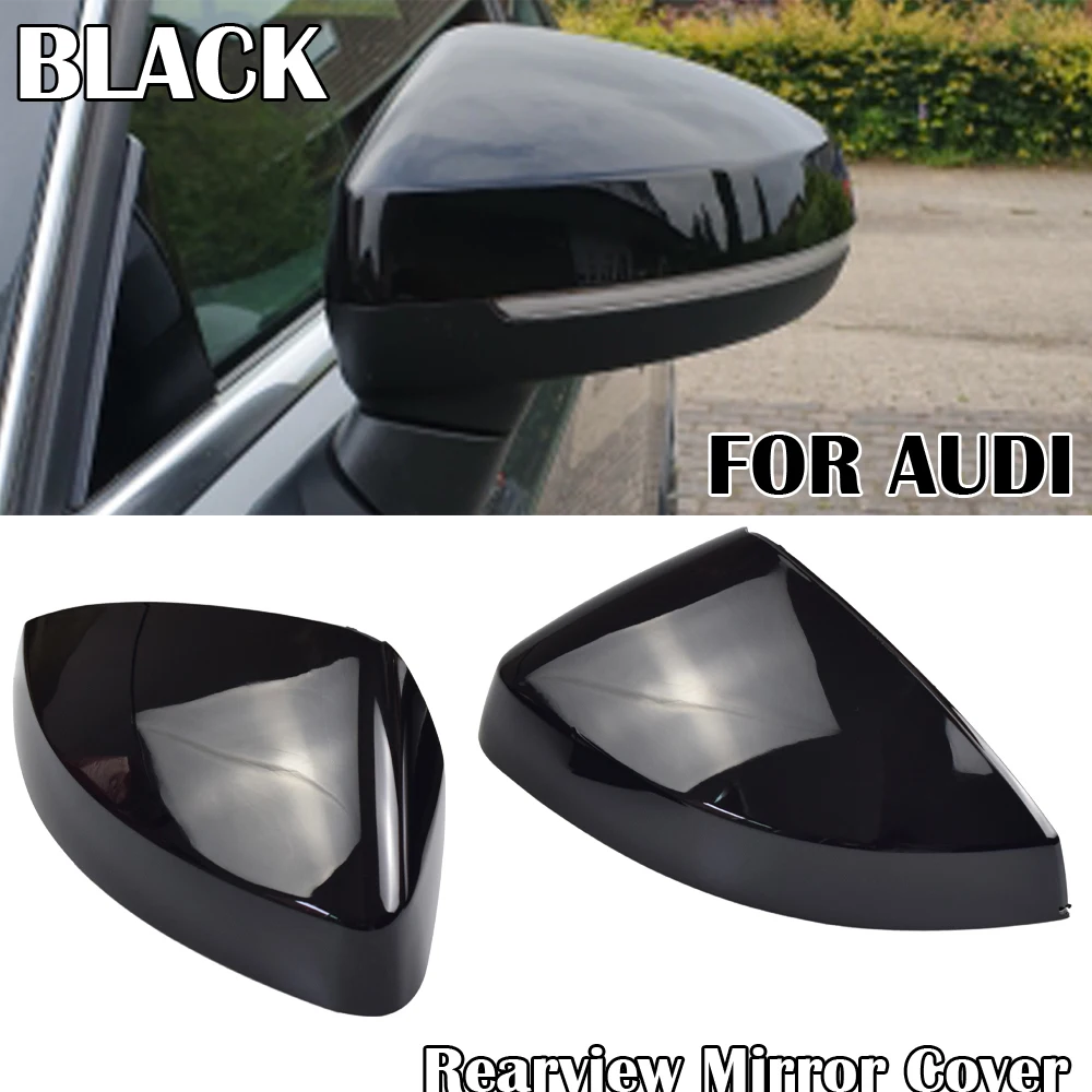 Rearview Mirror Cover Caps For Audi Door Side Mirror Cover Housing Caps
