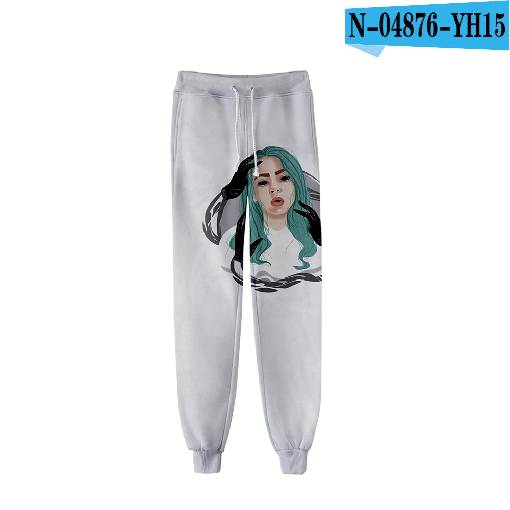 3D pants Популярные повседневные брюки Billie Eilish с 3D рисунком, мужские и женские брюки, модные новые модные осенне-зимние спортивные штаны для девочек с 3D Billie Eilish - Цвет: 3D pants